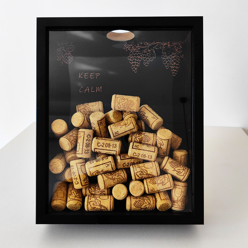 Collectible Vintage Wine - إطار عرض الفلين النبيذ الأحمر إطارات