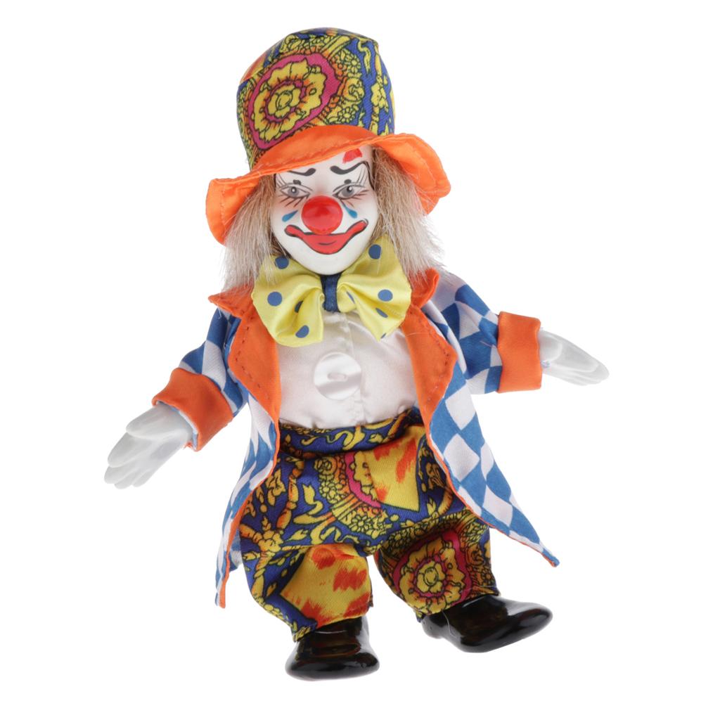 Vintage Collectible Porcelain Dolls - دمى مهرج خزفية صغيرة قابلة للتجميع،