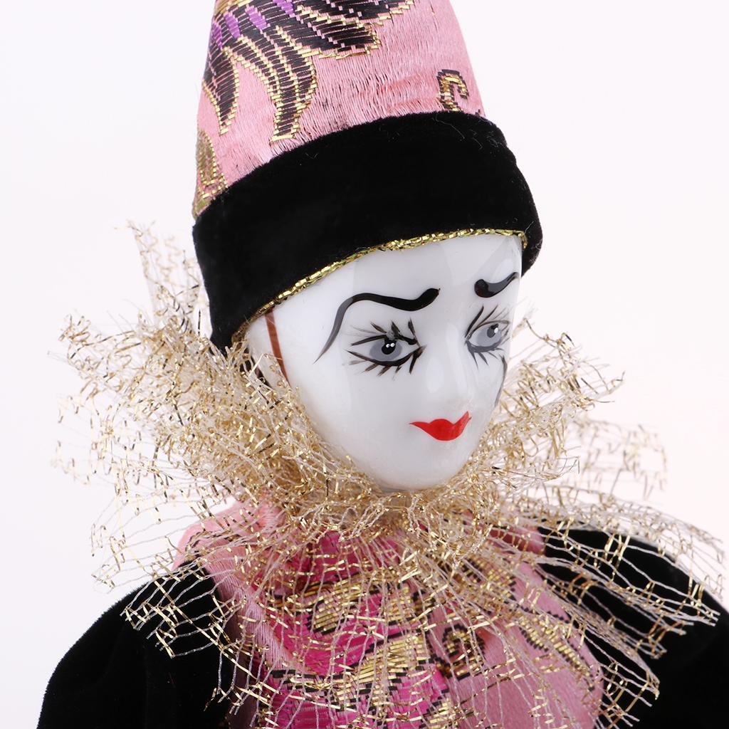 Vintage Collectible Porcelain Dolls - دمى مهرج من البورسلين بطول 22