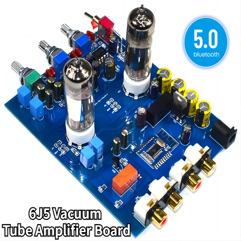 Tube Amplifier Part - لوح مضخم 6J5 بأنبوب تفريغ 5.0