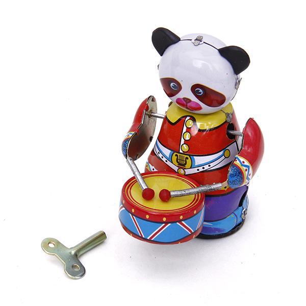 Vintage Toys Collection - لعبة باندا طبالية تعمل باللف على
