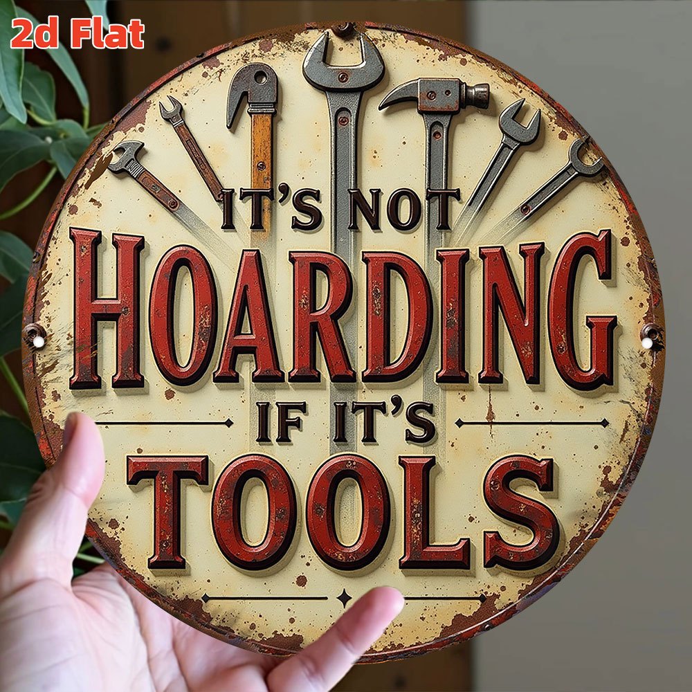 Collectible Vintage Tools - قطعة فنية مطبوعة بأسلوب حرفي عتيق،