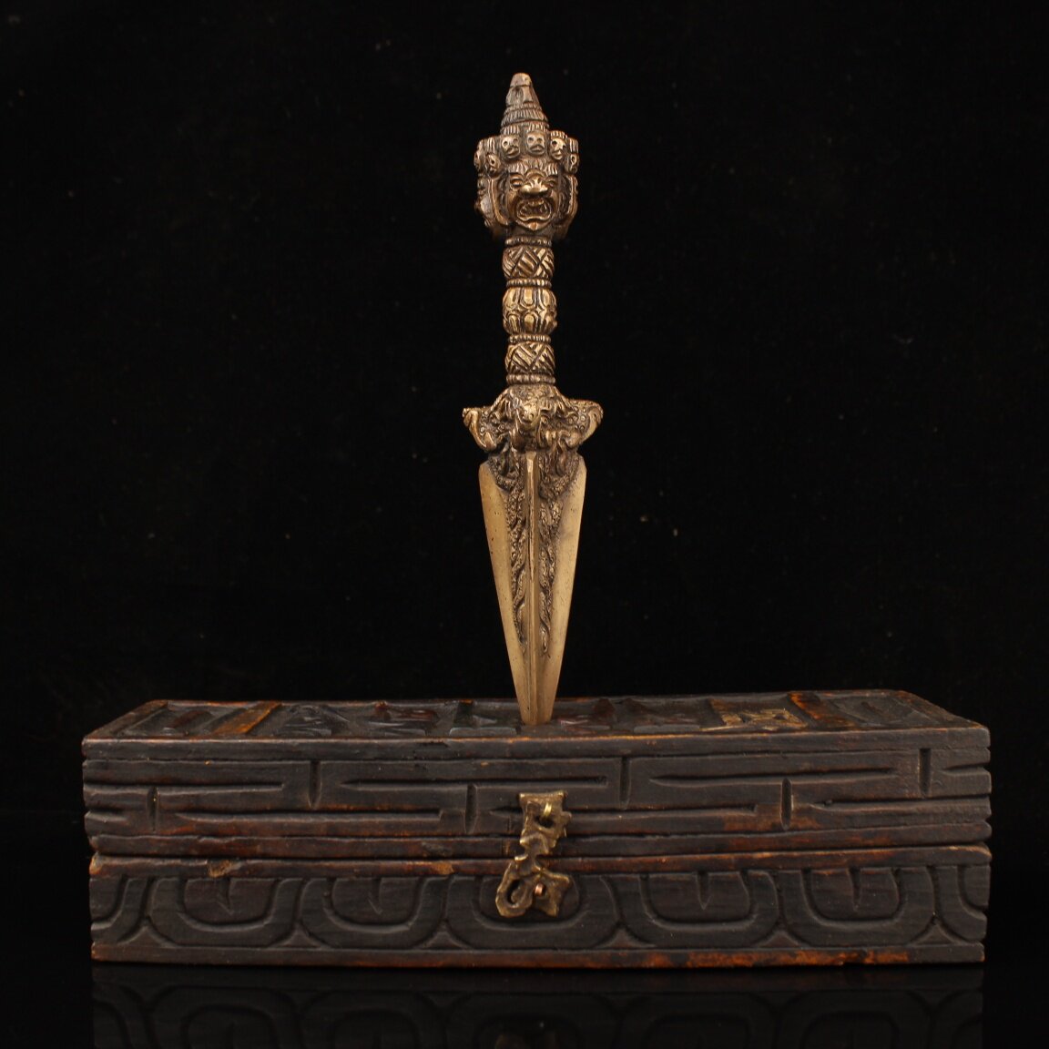 Collectible Vintage Tools - تمثال فاجرا فوربا التبتي البوذي المصنوع