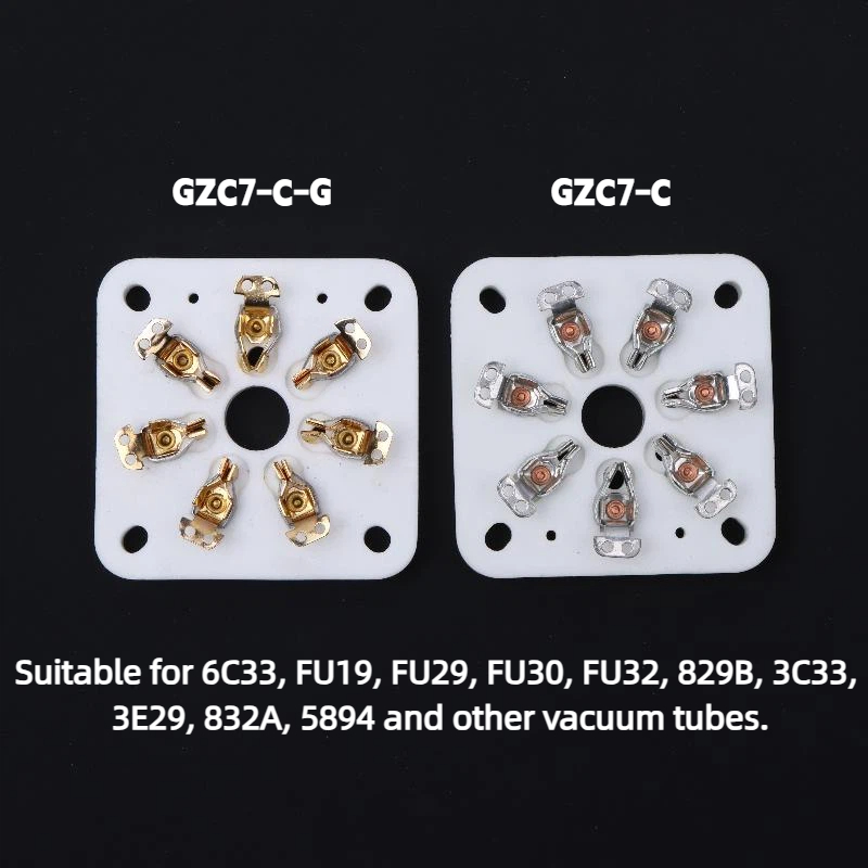 Tube Amplifier Part - مقبس أنبوب فراغي سيراميكي 7 سنون