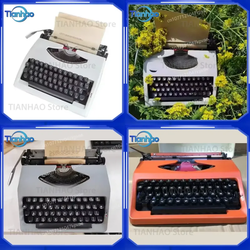 Collectible Vintage Tools - آلة كاتبة روسية ميكانيكية عتيقة محمولة