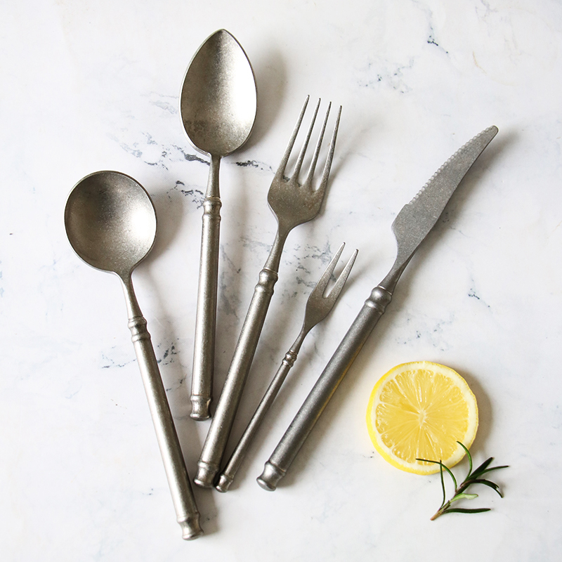 Vintage Collectible Spoons - الرجعية فرك 304 الفولاذ المقاوم للصدأ