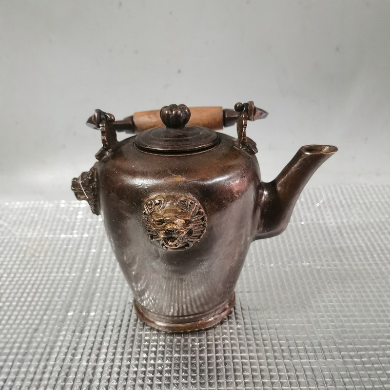 Collectible Vintage Wine - أدوات نحاسية قديمة، غلاية نحاسية بمقبض