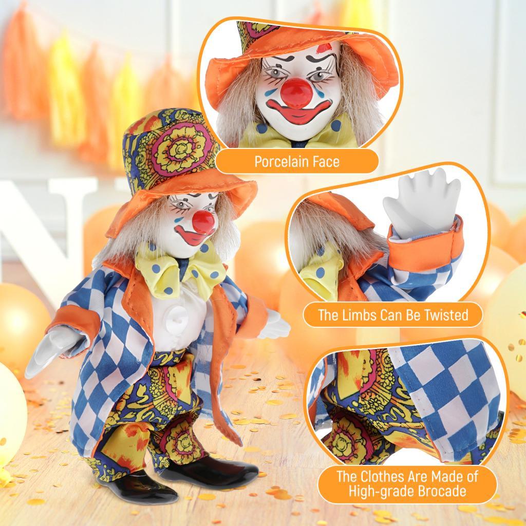 دمى مهرج خزفية صغيرة قابلة للت - مراجعة Vintage Collectible Porcelain Dolls وسعره