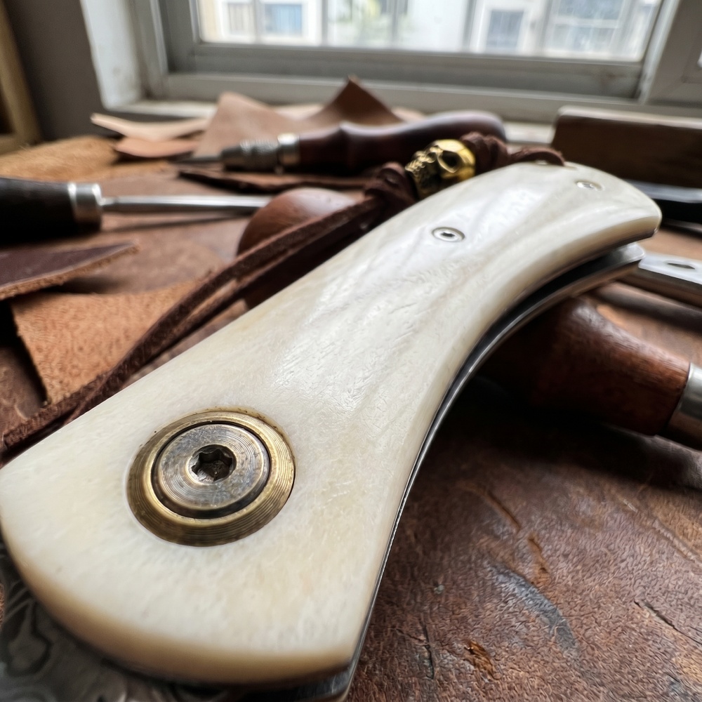 سكين جيب قابل للطي صغير من الف - مراجعة Vintage Collectible Knife وسعره