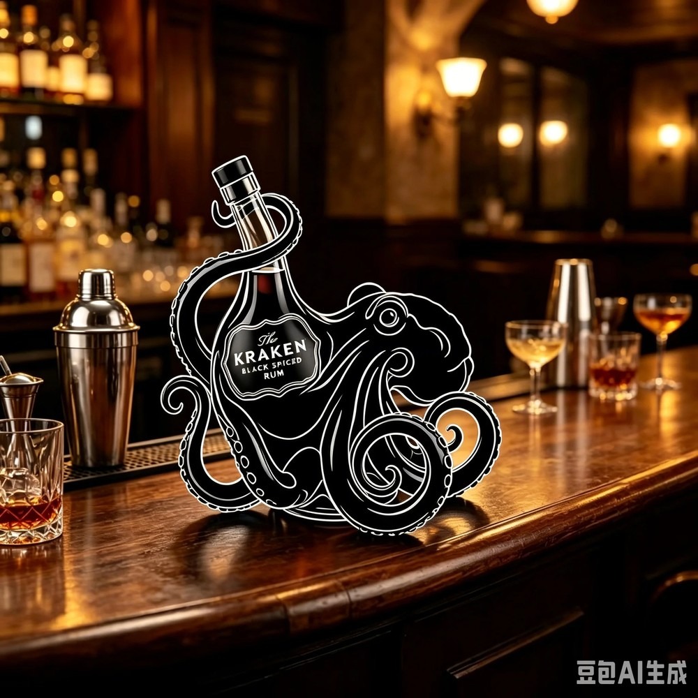 طباعة زجاجة روم كراكن الأخطبوط - مراجعة Vintage Collectible Bottles وسعره
