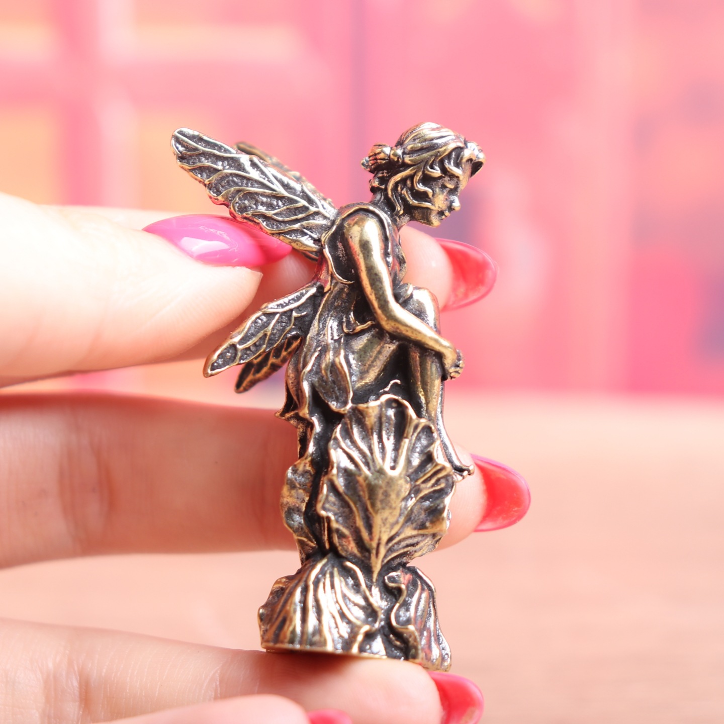 تمثال جنية نحاسي عتيق للديكور  - مراجعة Vintage Fairy Figurines Collectible وسعره