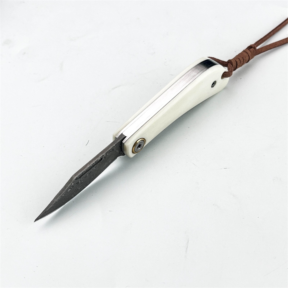 سكين جيب دمشقي قابل للطي بتصمي - مراجعة Vintage Collectible Knife وسعره