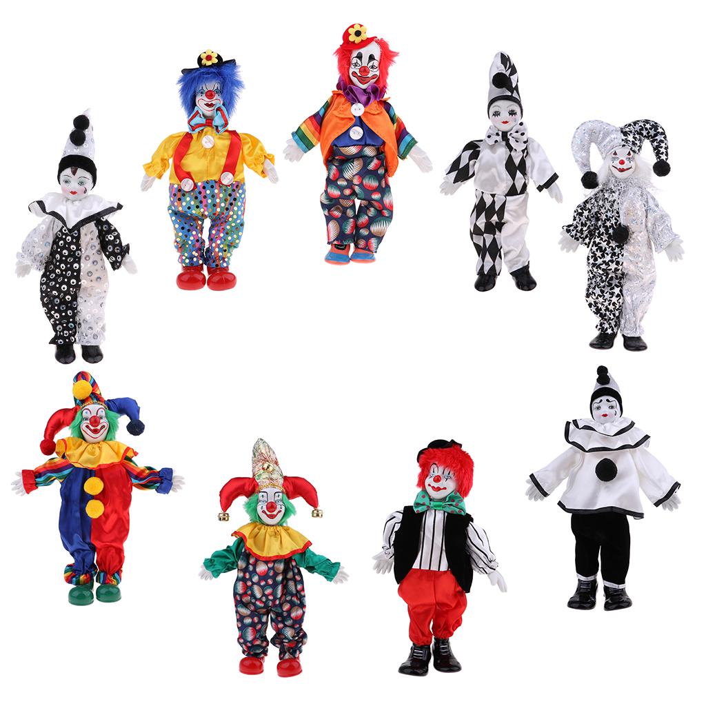 دمى مهرج خزفية مصنوعة يدويًا،  - مراجعة Vintage Collectible Porcelain Dolls وسعره