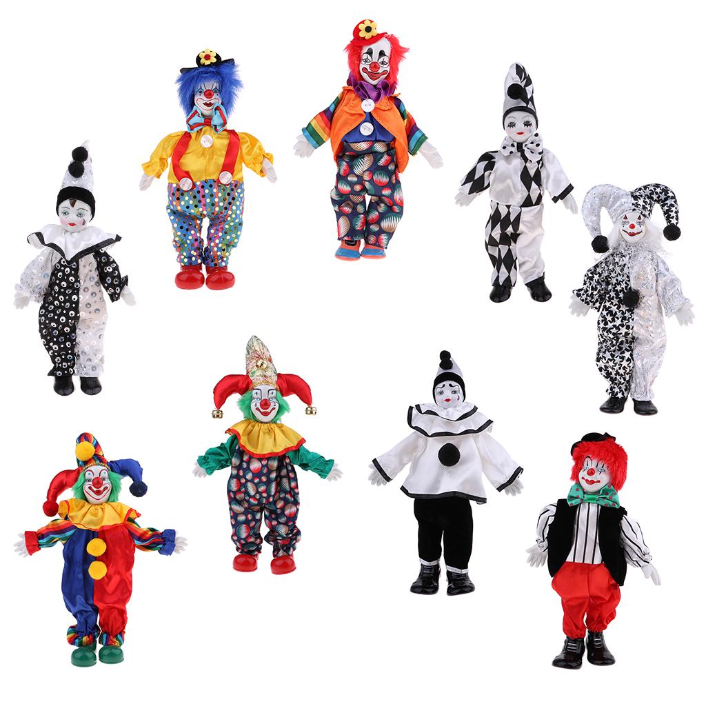 دمى مهرج خزفية مصنوعة يدويًا،  - مراجعة Vintage Collectible Porcelain Dolls وسعره