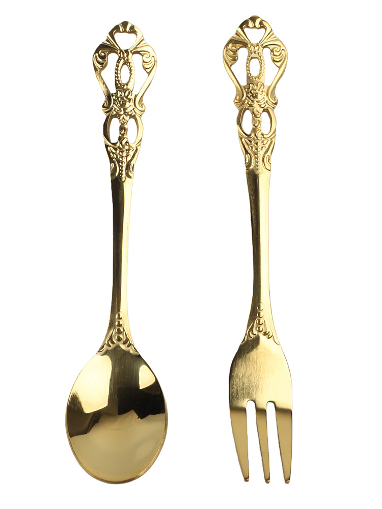 1 زوج ملاعق خمر شوكة صغيرة الم - مراجعة Vintage Collectible Spoons وسعره