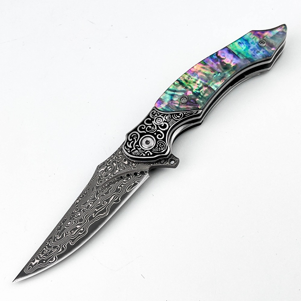 سكين جيب جديد قابل للطي بنمط د - مراجعة Vintage Collectible Knife وسعره
