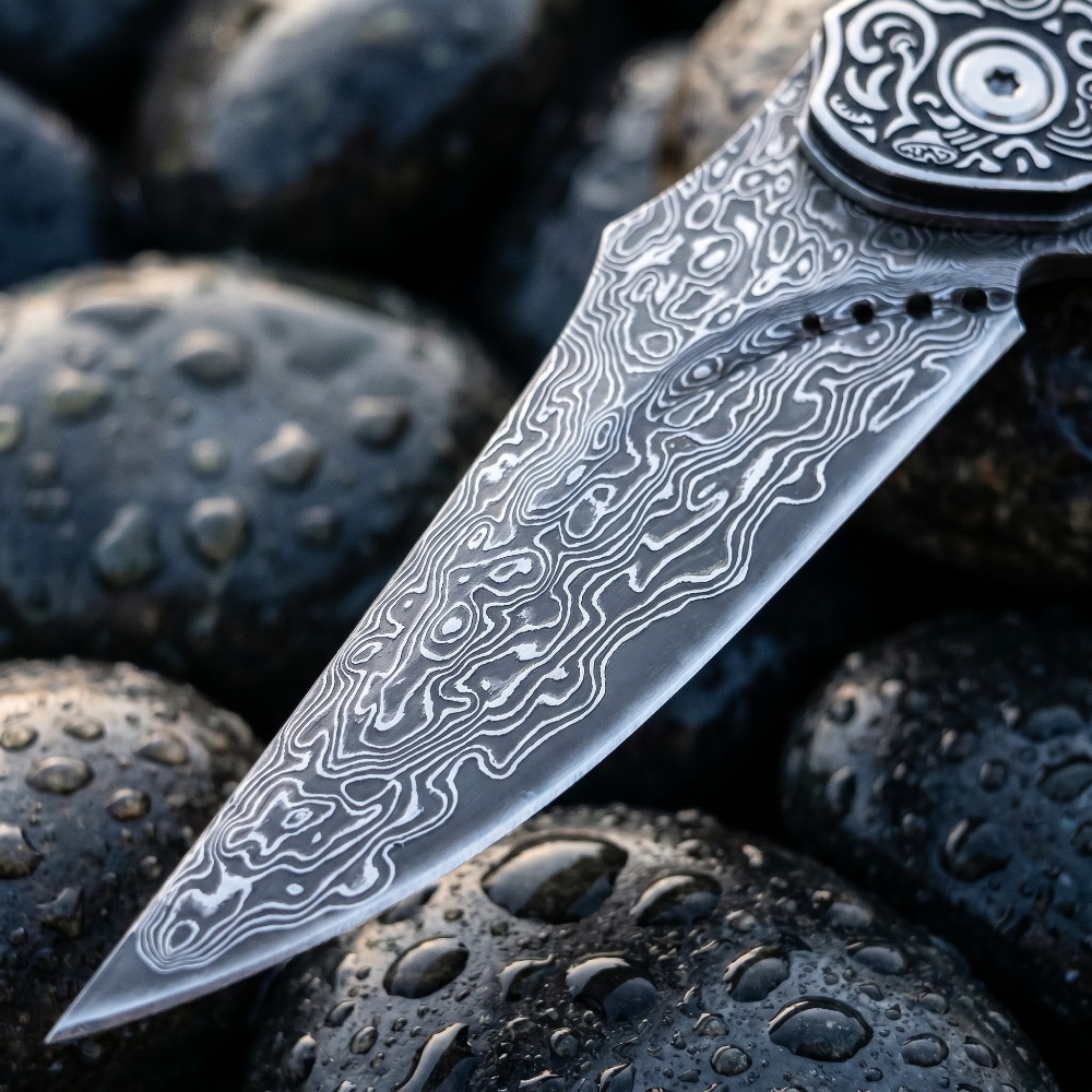 سكين جيب جديد قابل للطي بنمط د - مراجعة Vintage Collectible Knife وسعره