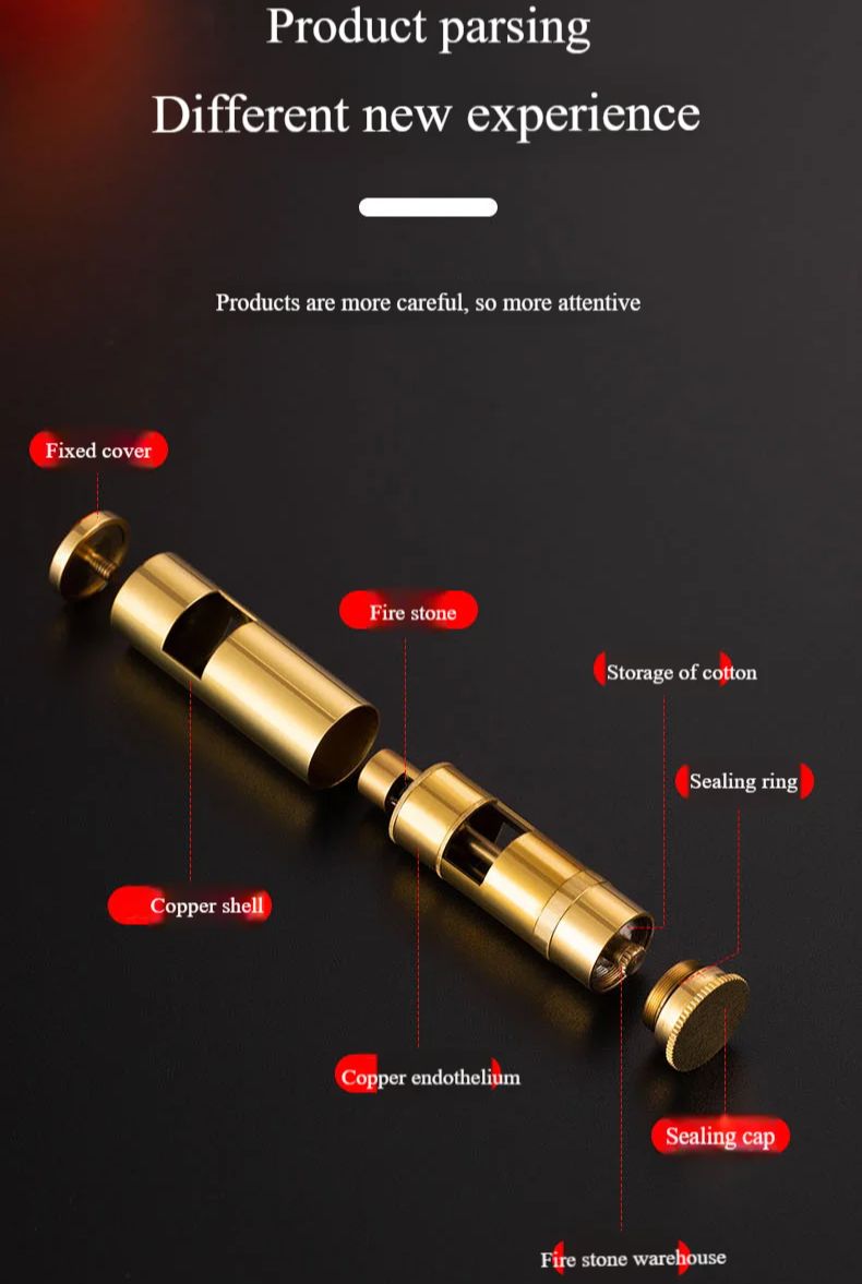 ولاعة نحاسية أسطوانية عتيقة جد - مراجعة Collectible Vintage Tools وسعره