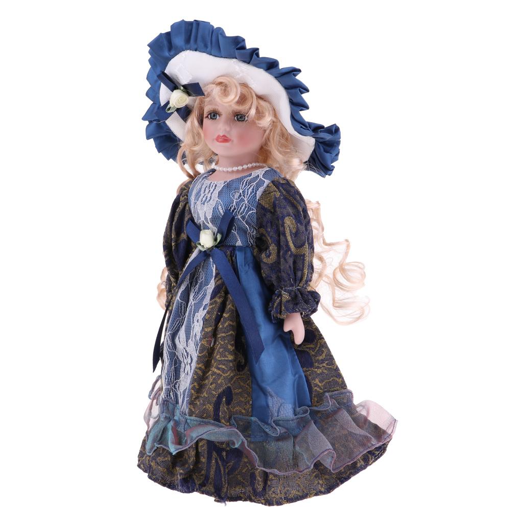 دمية خزفية عتيقة 30 سم، دمية أ - مراجعة Vintage Collectible Porcelain Dolls وسعره