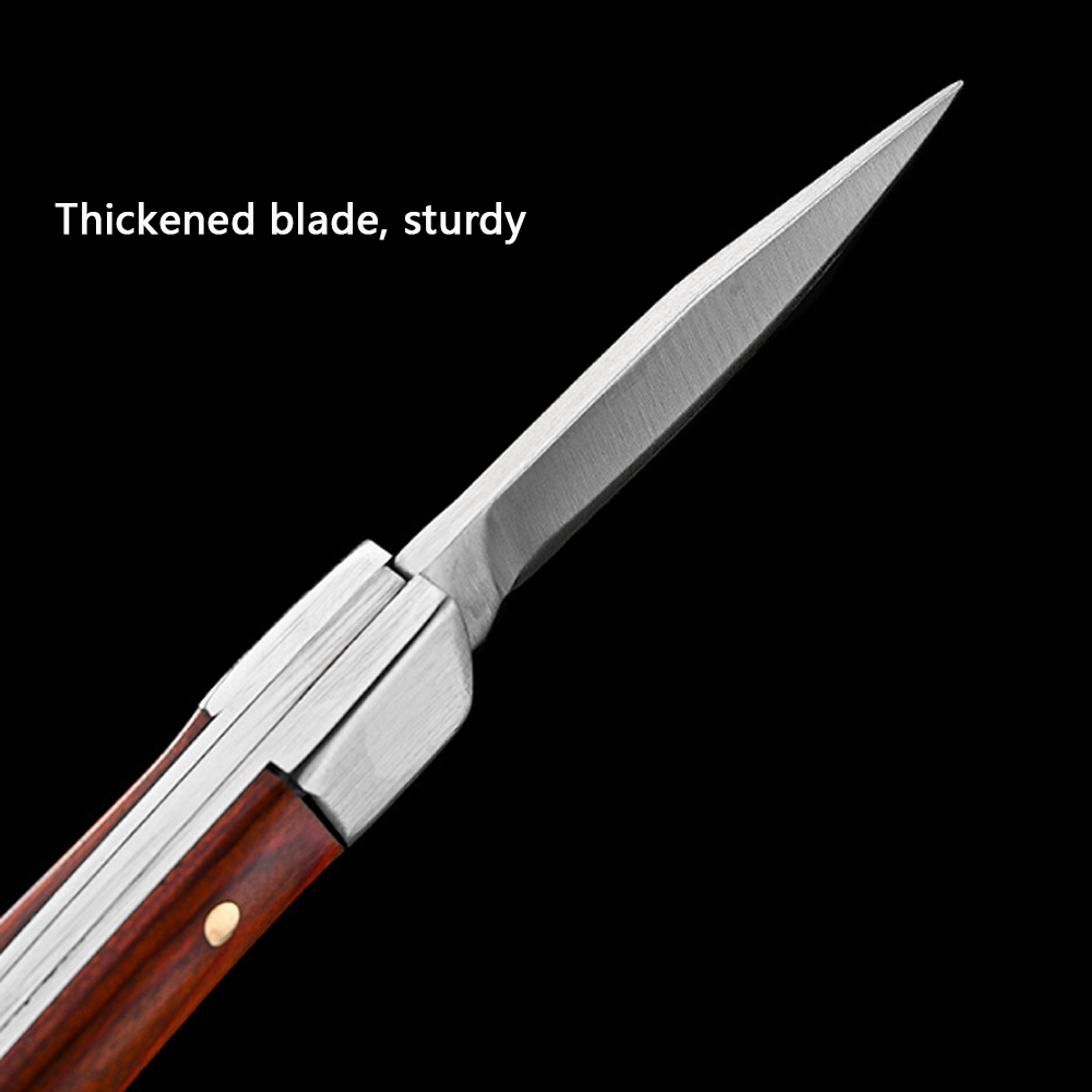سكين جيب قابل للطي بمقبض خشبي  - مراجعة Vintage Collectible Knife وسعره