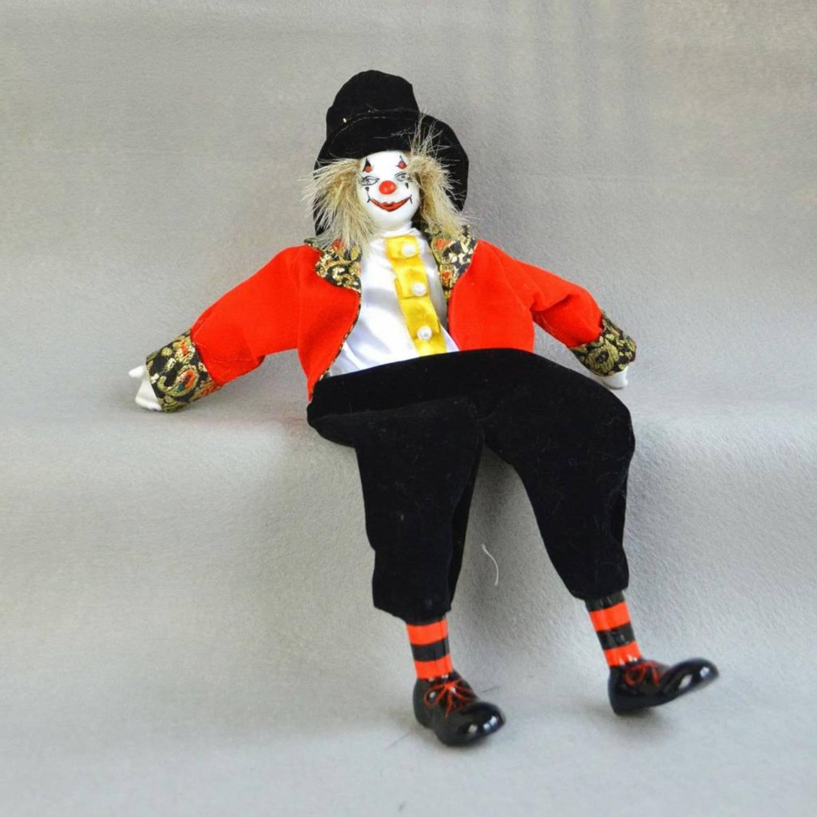 دمية مهرج ناعمة الساقين، قطعة  - مراجعة Vintage Collectible Porcelain Dolls وسعره