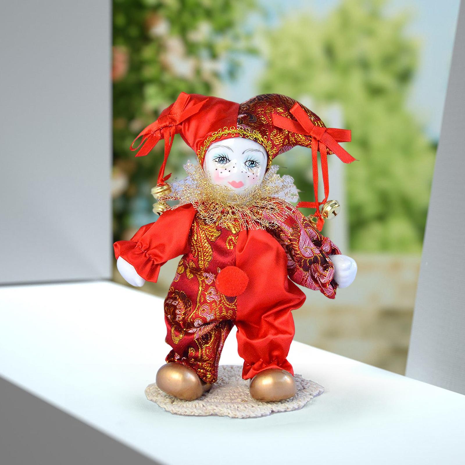 دمى مهرج عتيقة مصنوعة يدويًا م - مراجعة Vintage Collectible Porcelain Dolls وسعره