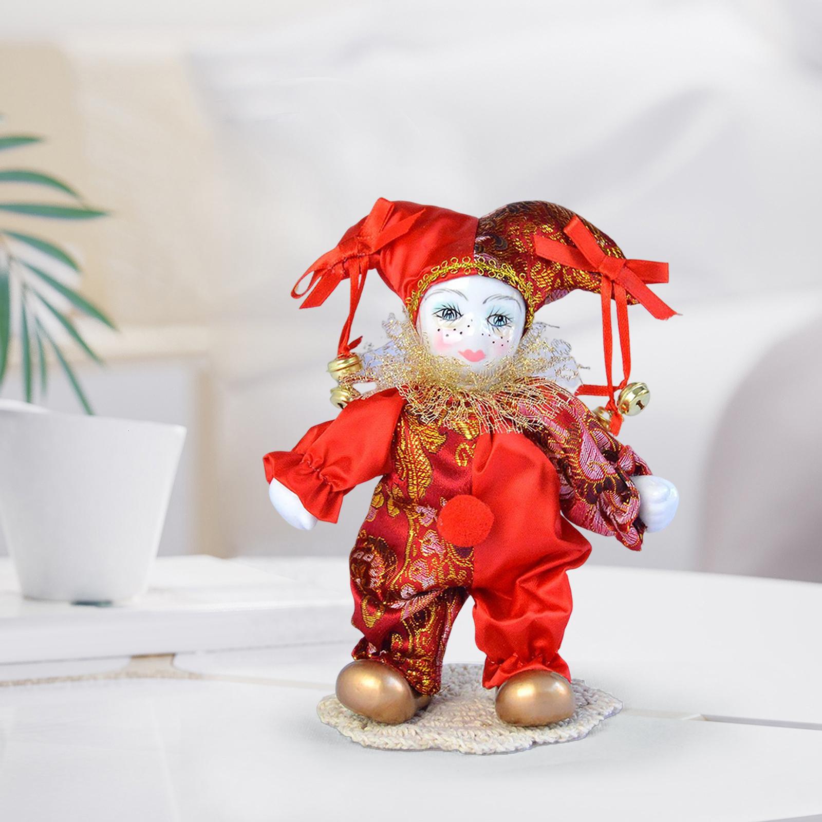دمى مهرج عتيقة مصنوعة يدويًا م - مراجعة Vintage Collectible Porcelain Dolls وسعره